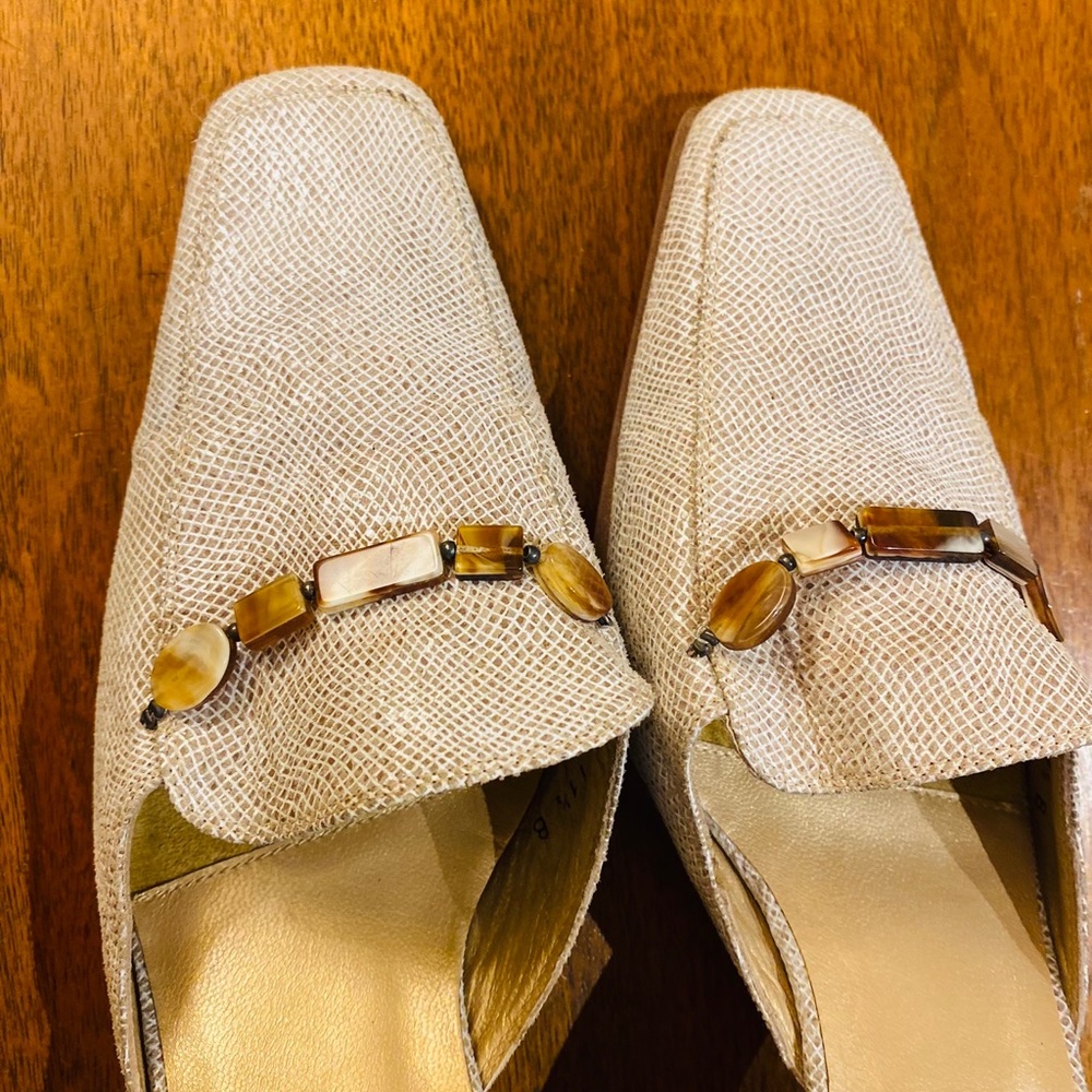 Stuart Weitzman Mules Reptil Leather Made in Spain New without tag Size 11.5 - Picture 3 of 13